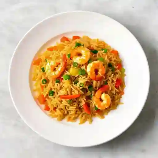 Arroz Wok con Camarones