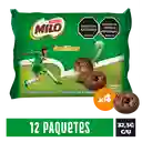 Galletas MILO Anillos rellenas con crema 12 Unds x 390g