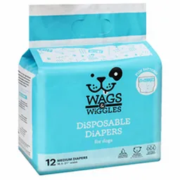 Wags & Wiggles Pañales Para Perro Talla M