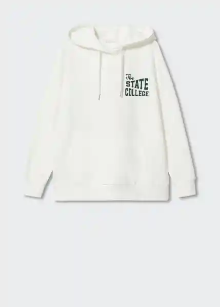 Sudadera State Off White Talla 19 Teen Niñas Mango