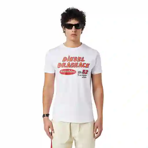 Diesel Camiseta Adulto Masculino Blanco Talla M T-DIEGOR-C7