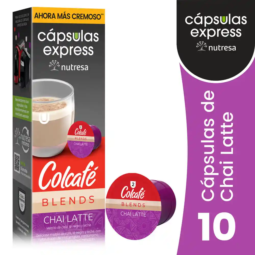 Colcafé Cápsula de Café Express Chai Latte 