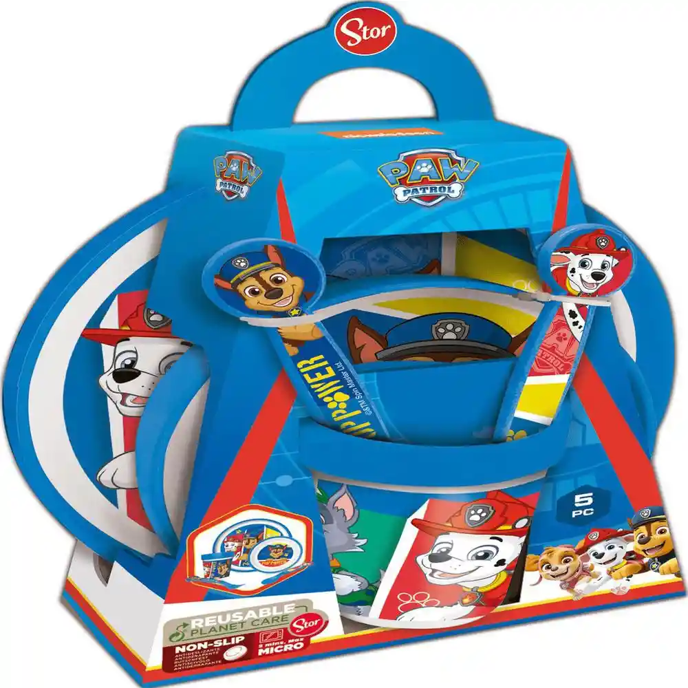 Set 5 Pzs Vajilla Paw Patrol Stor 74681