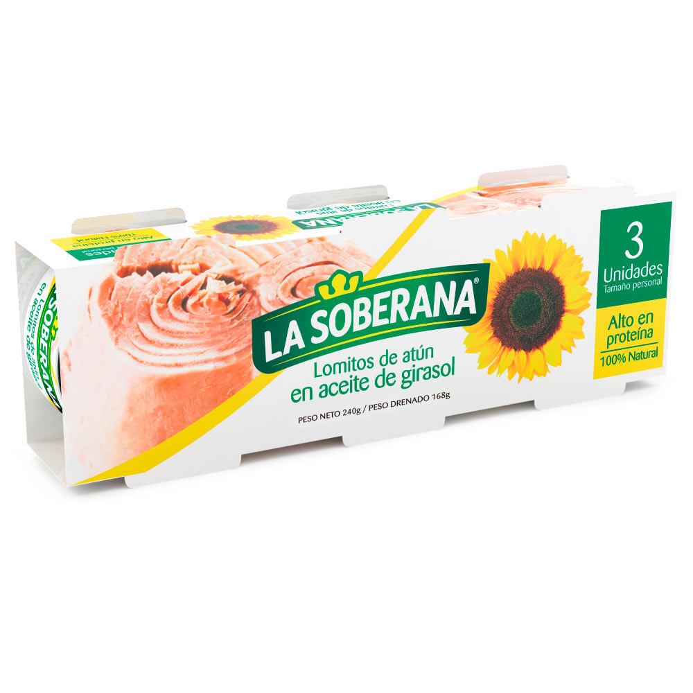 La Soberana Lomitos de Atún en Aceite de Girasol 240 g