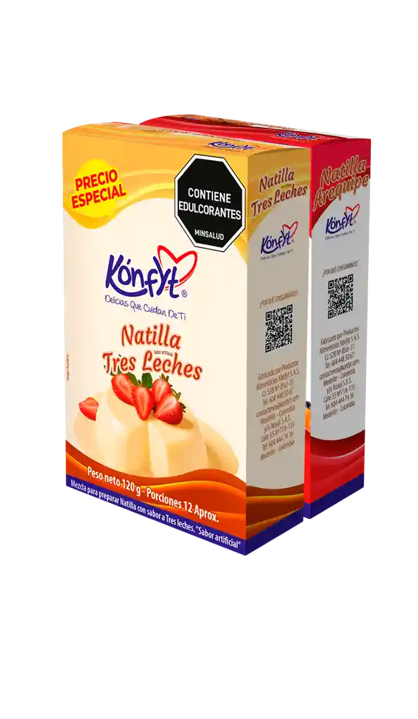 Natilla Tres Lech+natilla de Arequ*240gr