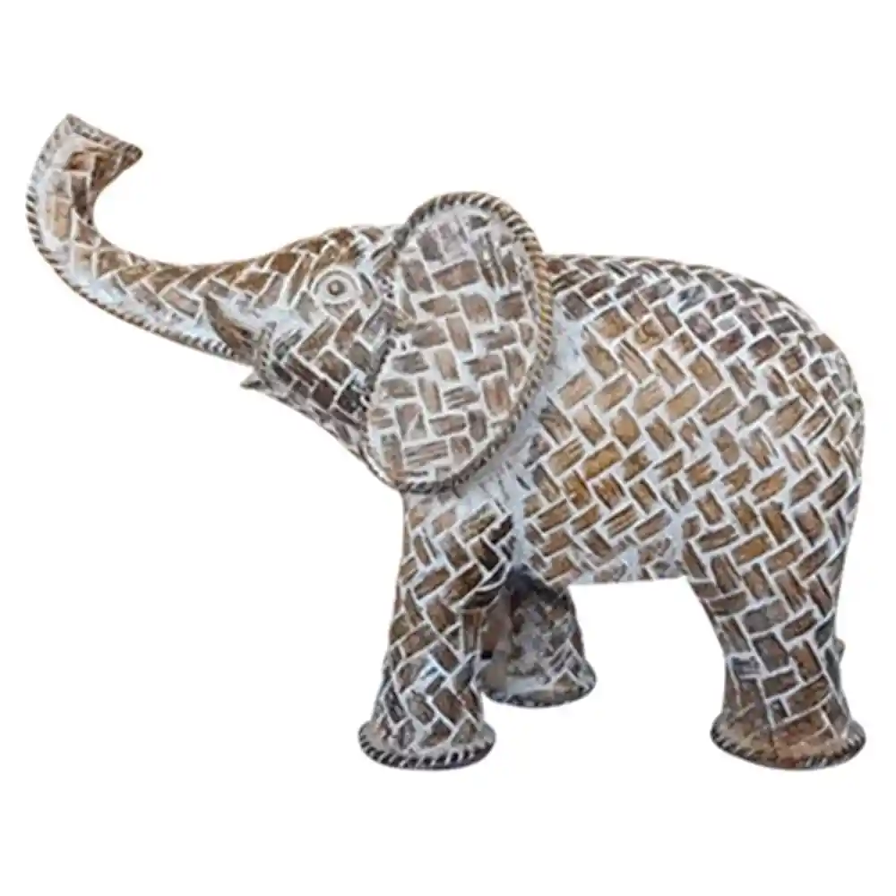 Marres Figura Decorativa Elefante Pequeño Café 12 X 16 Cm