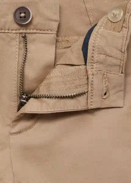 Pantalón Chino7 Beige Talla 66 Niños Mango