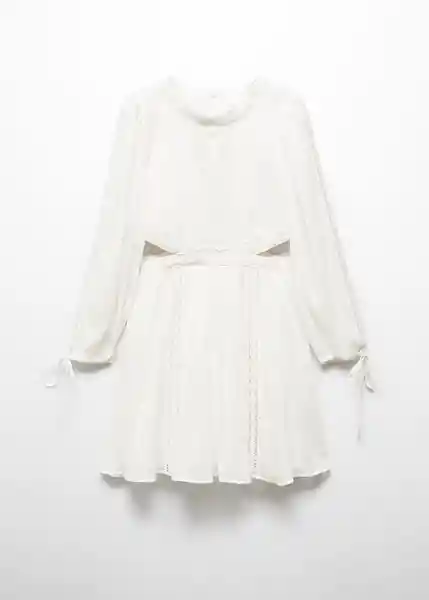 Vestido Simona Offwhite Talla L Mujer Mango