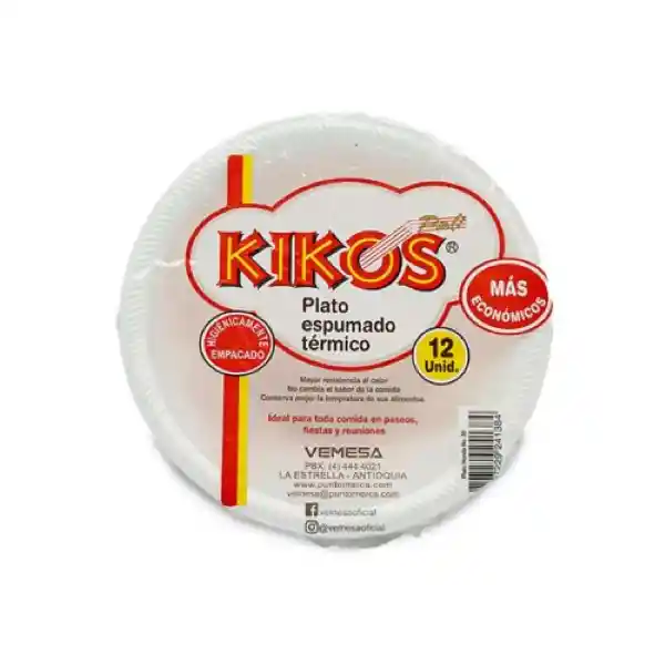 Kikos Plato Tenedor Vaso