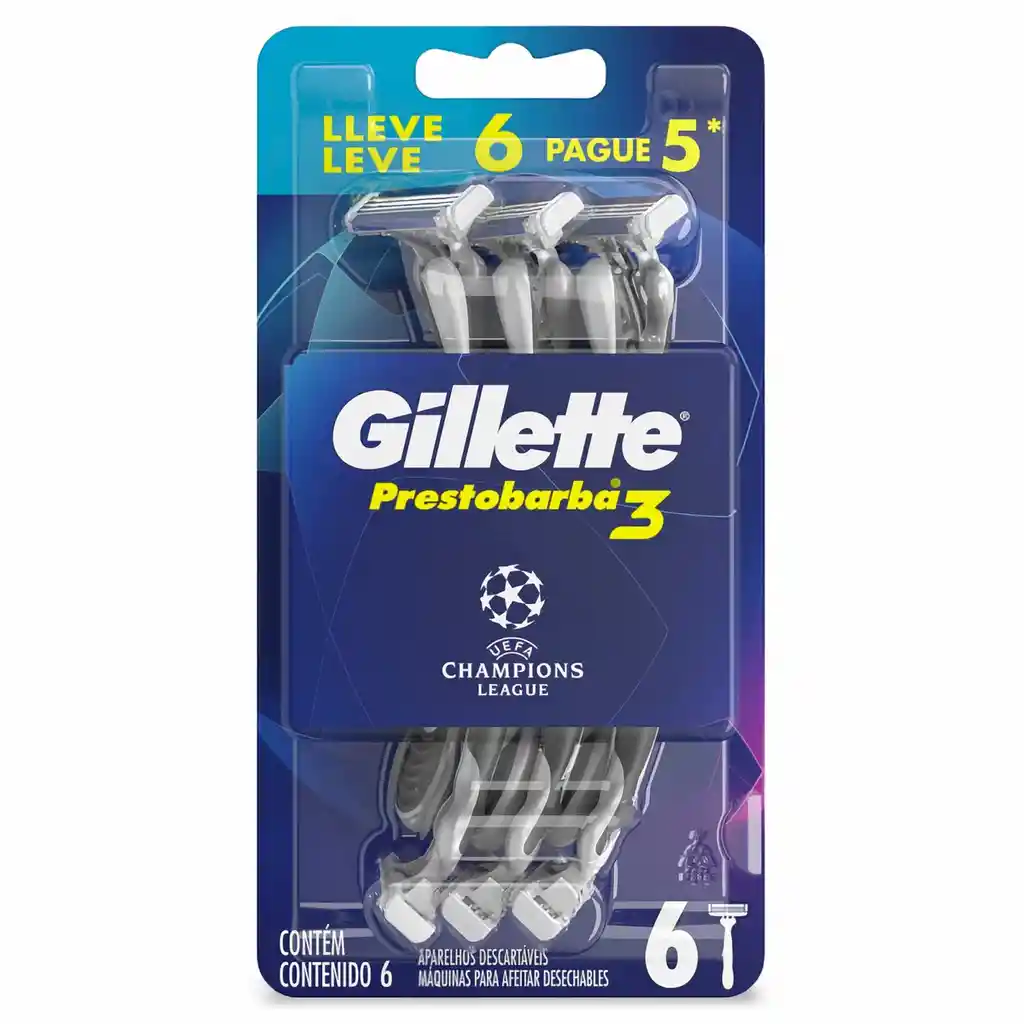 Gillette Prestobarba 3 Maquina De Afeitar