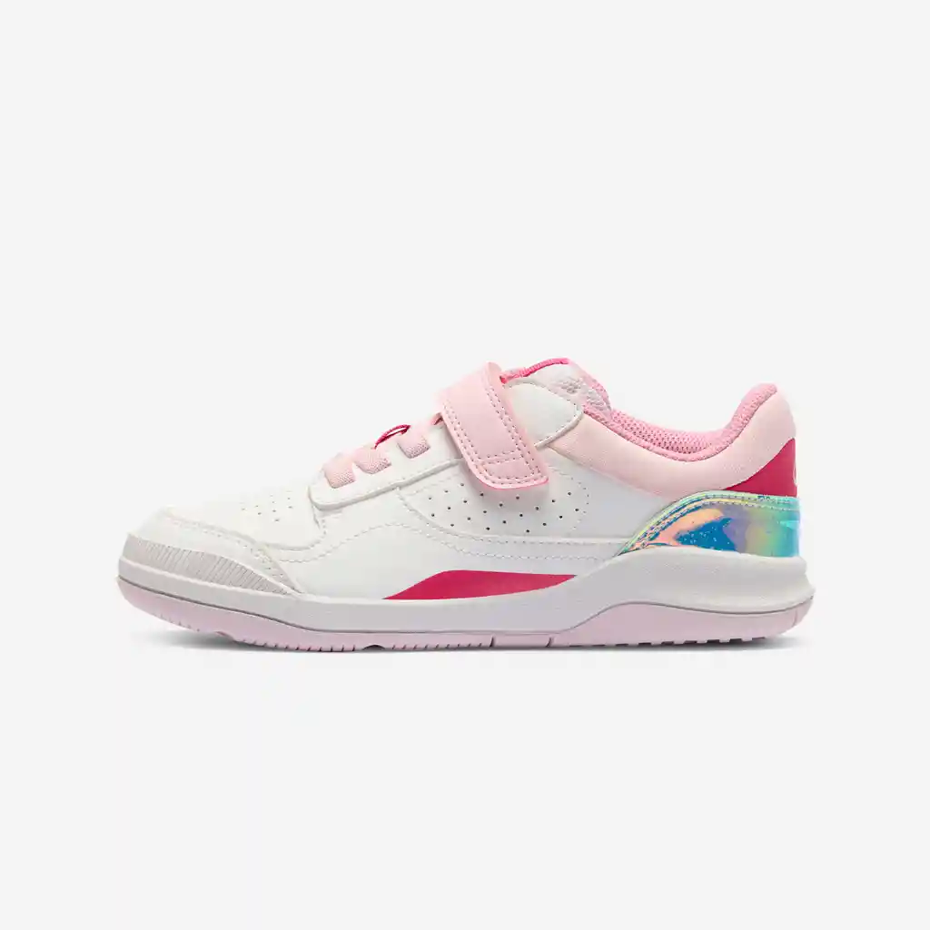 Tenis Multideportes Playventure Yard Resistentes Para Niños Blanco/rosado