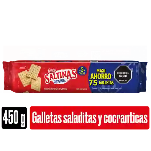 Galletas SALTINAS Original 5 tacos x 450g