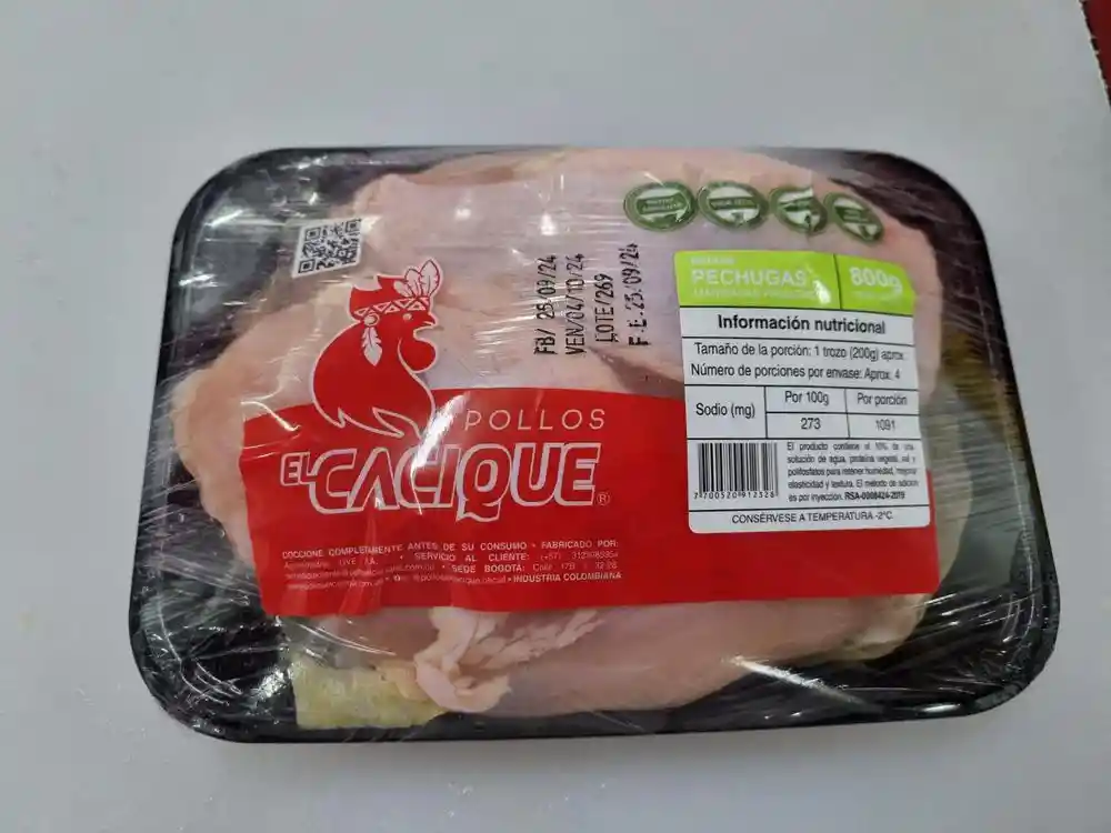 Medias Pechugas de Pollo Marinadas Cacique