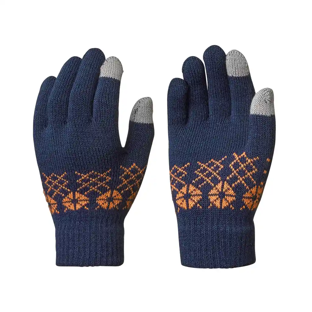 Guantes Tejidos de Senderismo Para Niños 4-14 Años Quechua Sh100 Azul
