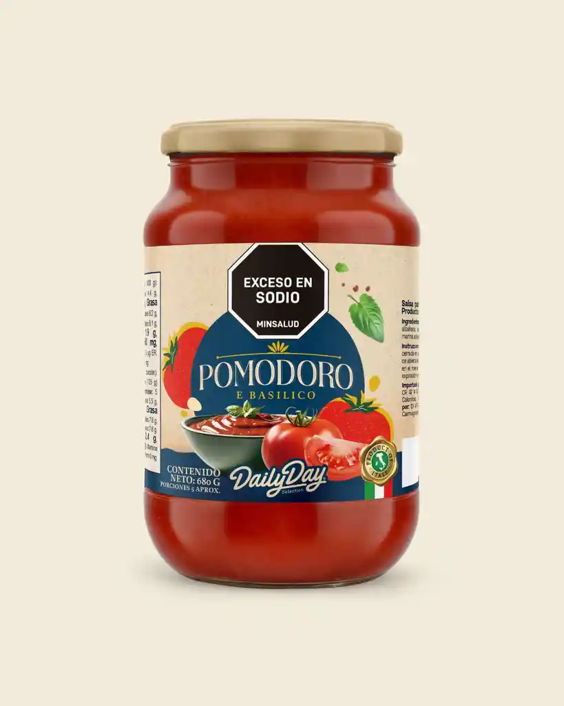 Salsa Con Pomodoro e Basilico*680gr