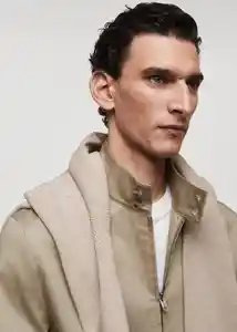 Chaqueta Talco Beige Talla XXL Hombre Mango