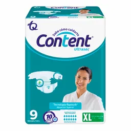 Content Pañal Ultrasec Talla XL