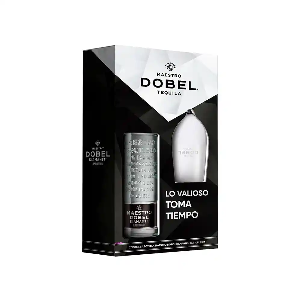 Pack 1 Bot + 1 Copa Tequilera Riedel Maestro Dobel
