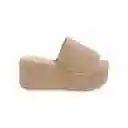 Zapatos Spadrilla Plataforma Maru Beige Talla 40