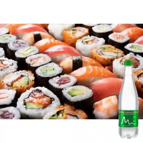 Combo Tradicional 20 Piezas + Manantial con Gas 600ML