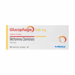 Glucophage 500 Mg x 30 Tabletas