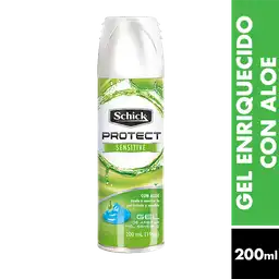 Schick Protect Gel para Afeitar Sensitive con Aloe