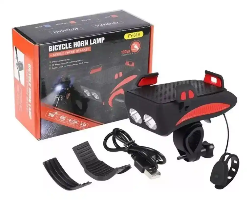 Manikanta Traders Bicycle Horn Lamp Mobile Phone Bracket