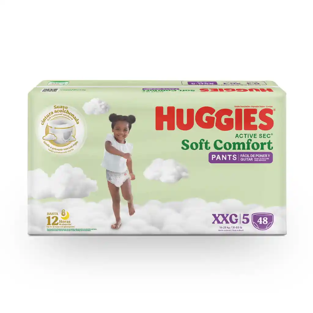 Panal Huggies Active Sec Pants Talla Xxg/5