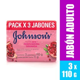 Jabón Johnson'S Granada 3 Uds X 110 Gr