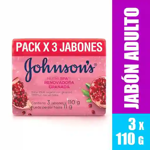 Johnson's Pack Jabón Granada 110 g