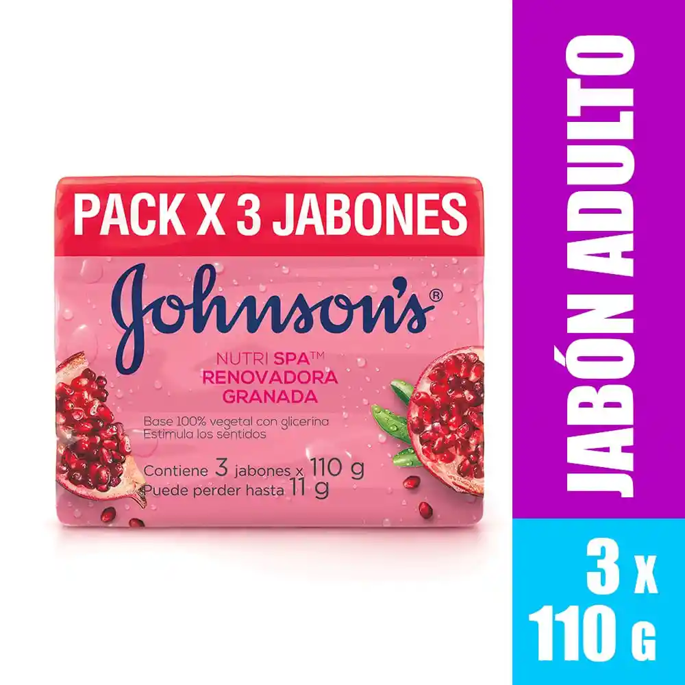 Johnson's Pack Jabón Aroma Granada