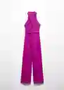 Enterizo Mono Julia 2 Morado Talla S Mujer Mango