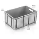 Estra Caja Fruver Cerrada Gris 60 x 40 x 25 cm
