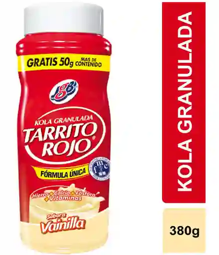 Tarrito Rojo Kola Granulada con Sabor a Vainilla
