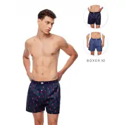 Boxer Amplio en Tejido Plano Masculino Bombay X2 Gef