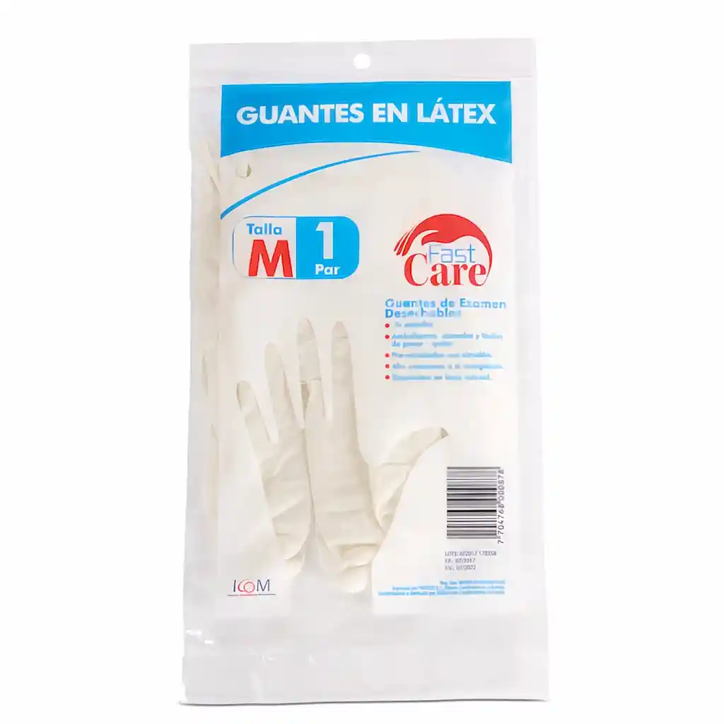 Fast Care Guantes En Látex Talla M