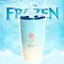 Vaso de Acero Inoxidable Frozen 2.0 Con Pitillo Azul Miniso
