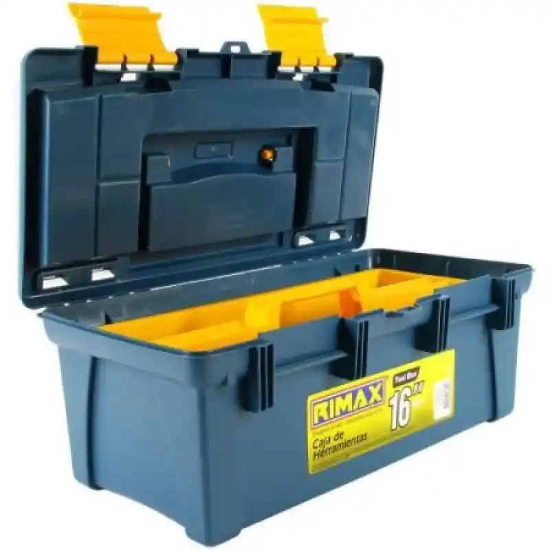 Rimax Caja de Herramientas Panal Azul-Amarillo 16 Pulgadas