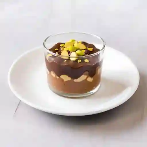 Brownies de pistacho en vasito