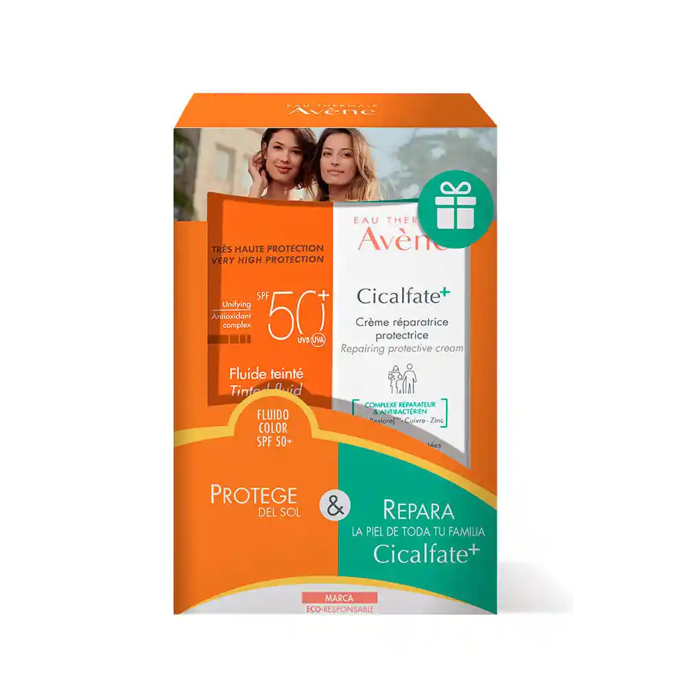 Avene Crema Reparadora + Protector Solar Ultra-Mat SPF 50+ 