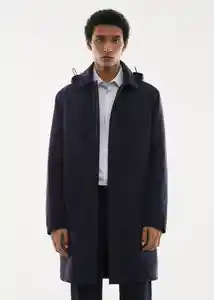 Abrigo Parka Edgy Navy Talla XXL Hombre Mango