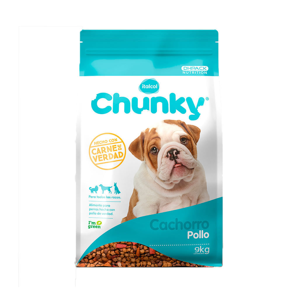 Italcol Chunky Alimento para Perro Cachorro Sabor a Pollo 9 kg