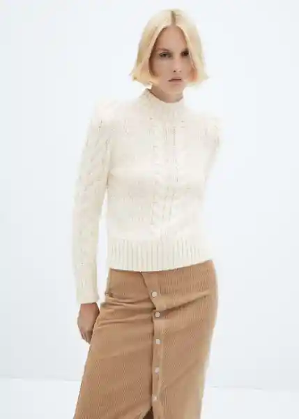 Jersey Arquito Crudo Talla XL Mujer Mango