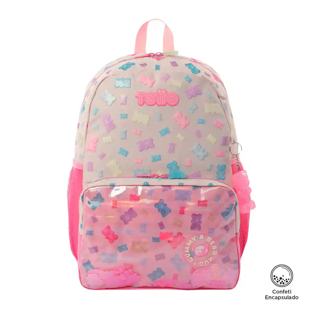 Morral Para Niña Gummy Bear Grande Rosado