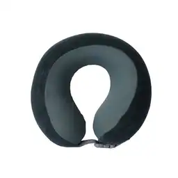 Almohada Viaje Espuma Viscoelástica Verde Negruzco Serie Miniso