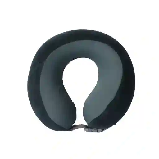 Almohada Viaje Espuma Viscoelástica Verde Negruzco Serie Miniso