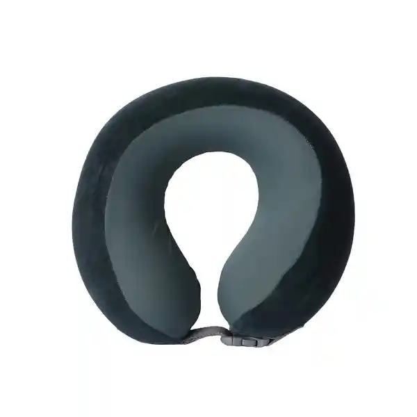 Almohada Viaje Espuma Viscoelástica Verde Negruzco Serie Miniso
