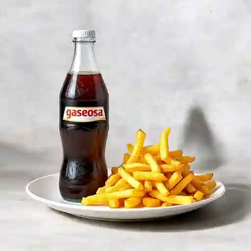 Combo Gaseosa 400 Ml + Papas