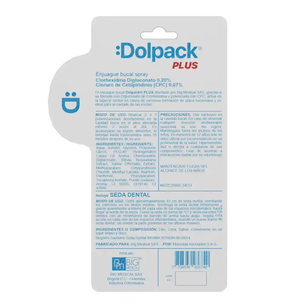Enjuague Bucal Dolpack Spray + Seda
