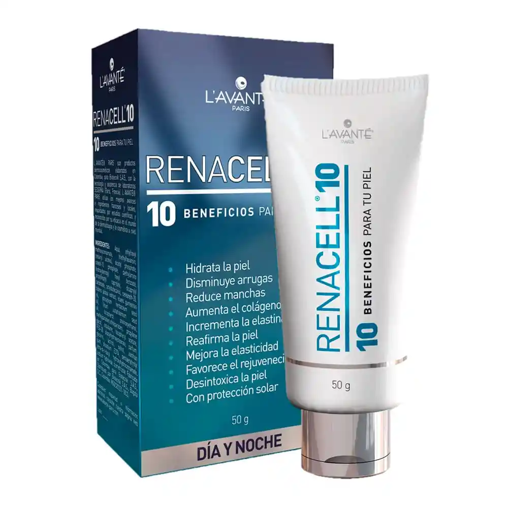 Renacell 10 Beneficios Crema Día y Noche con Crema Contorno Ojos